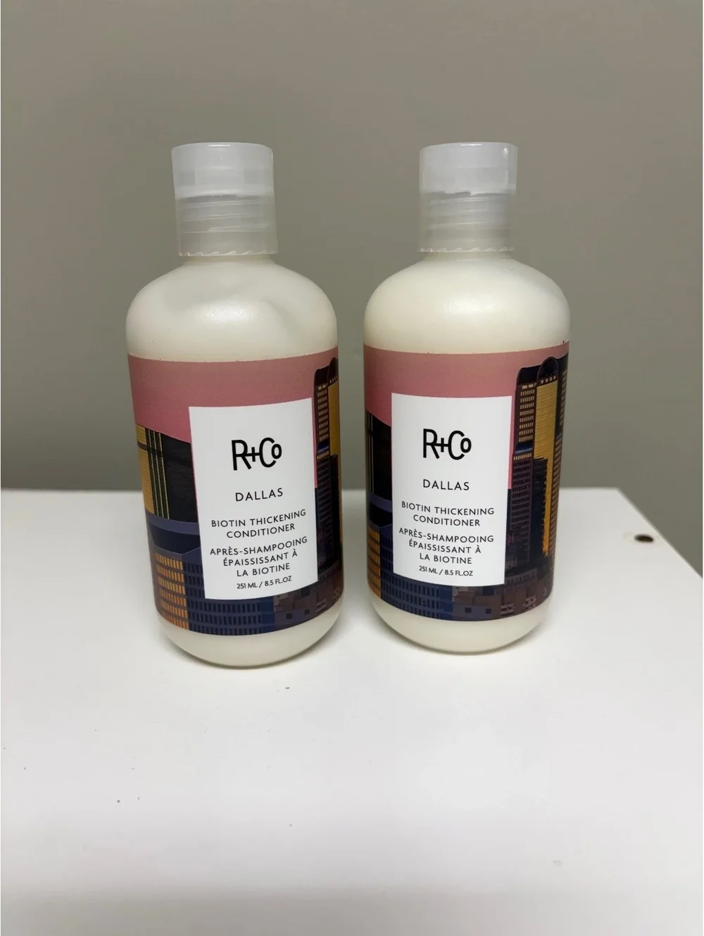 R+Co Dallas Biotin Thickening Conditioner Lot 2 8.5 oz 251mL Sealed Vegan
